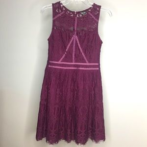 LILY ROSE Lace Sleeveless A-Line Skirt Dress